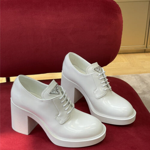 High Quality Luxury Prada Classic Logo Loafers alternate view