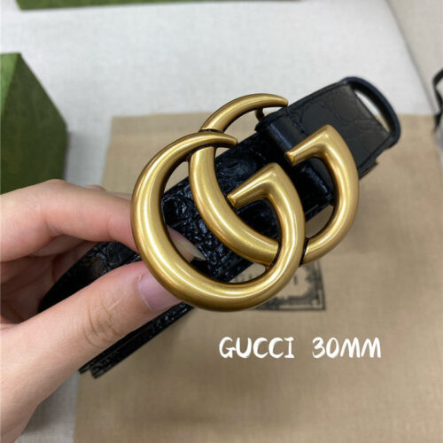 High Quality Luxury Gucci Official Website Classic Double G Belt – Style 92902 product detail