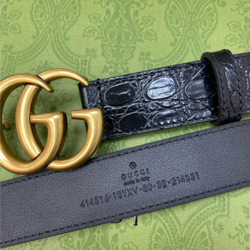 High Quality Luxury Gucci Official Website Classic Double G Belt – Style 92902 product detail