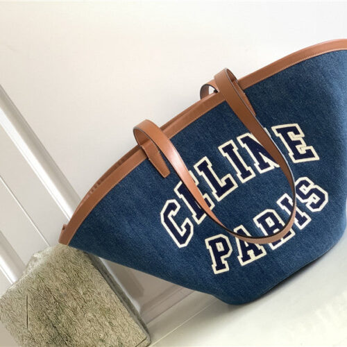 High Quality Luxury Celine Blue Denim Canvas Couffin Bag product detail