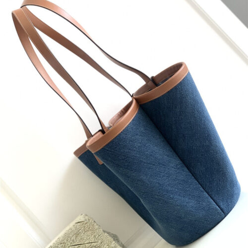 High Quality Luxury Celine Blue Denim Canvas Couffin Bag product detail