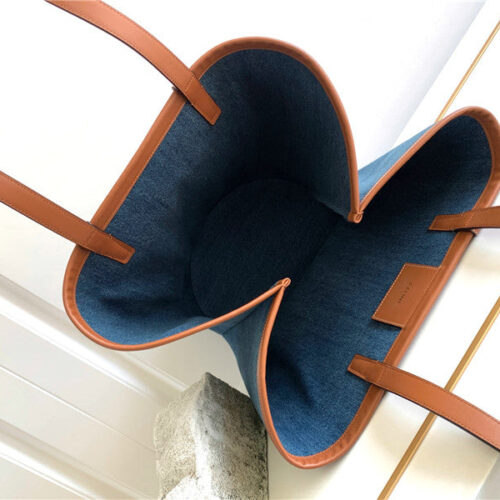 High Quality Luxury Celine Blue Denim Canvas Couffin Bag product detail