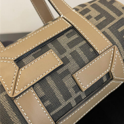High Quality Luxury Fendi Mini Brown FF Fabric Bag product detail