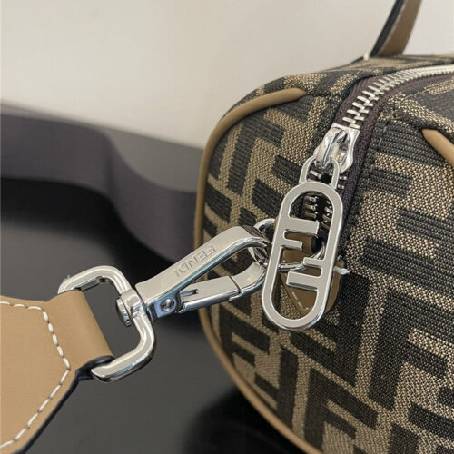 High Quality Luxury Fendi Mini Brown FF Fabric Bag product detail
