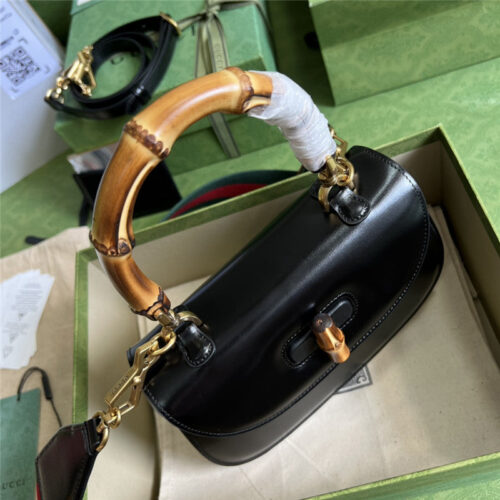 High Quality Luxury Gucci Bamboo 1947 Series Bamboo Small Handbag – Style 03238 product detail