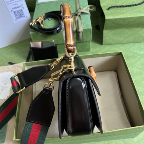 High Quality Luxury Gucci Bamboo 1947 Series Bamboo Small Handbag – Style 03238 product detail