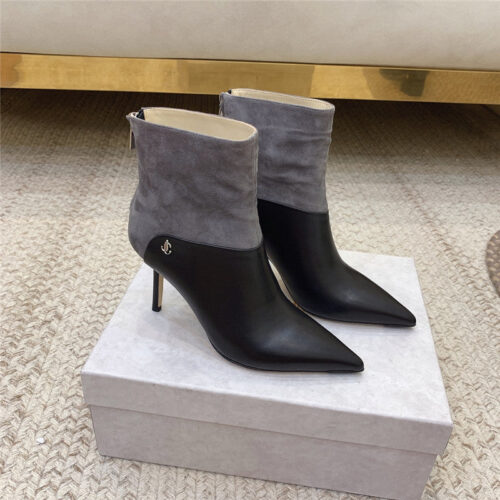 High Quality Luxury Jimmy Choo Classic Stiletto Heeled Ankle Boots – Style 78231