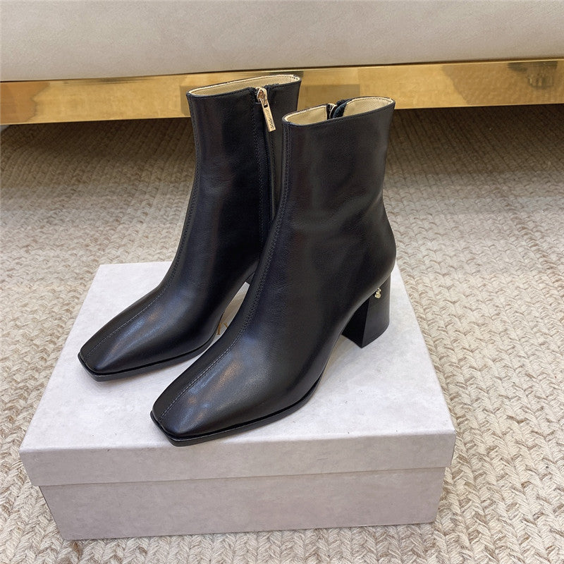 High Quality Luxury Jimmy Choo Classic Crystal Chunky Ankle Boots product detail