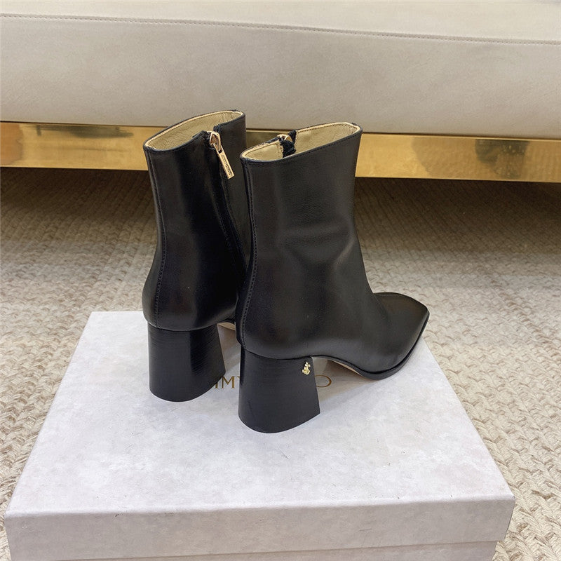 High Quality Luxury Jimmy Choo Classic Crystal Chunky Ankle Boots product detail