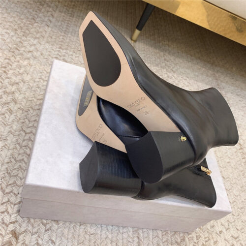 High Quality Luxury Jimmy Choo Classic Crystal Chunky Ankle Boots product detail