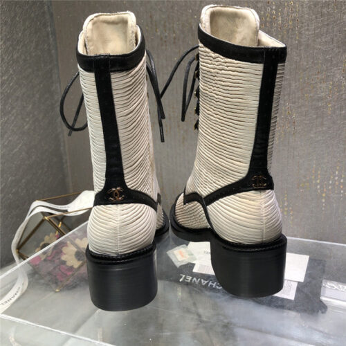 High Quality Luxury Chanel Lace Up Martin Boots product detail