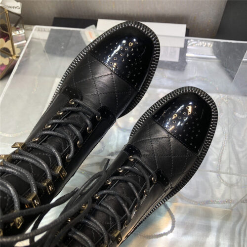 High Quality Luxury Chanel Lace Up Martin Boots – Style 68742 product detail
