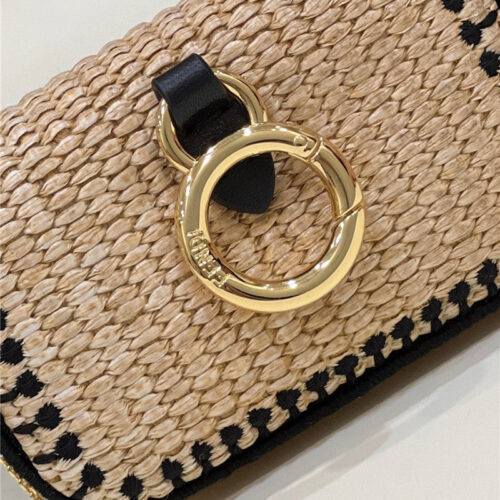 High Quality Luxury Fendi Nano Baguette Raffia Charm Mini Bag product detail