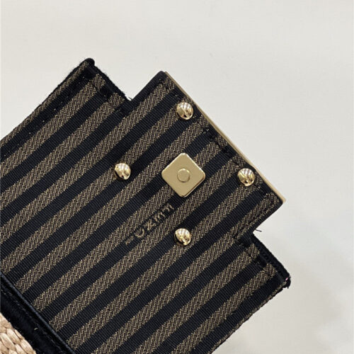High Quality Luxury Fendi Nano Baguette Raffia Charm Mini Bag product detail