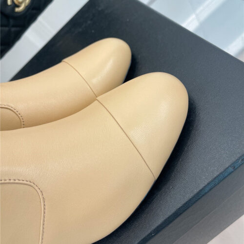 High Quality Luxury Chanel Classic Chunky Heel Stretch Ankle Boots – Style 84486 product detail