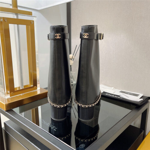 High Quality Luxury Chanel Chain Boots – Style 79654 product detail
