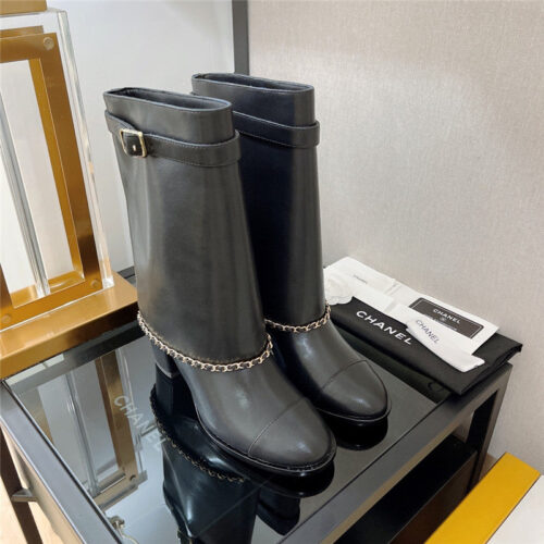 High Quality Luxury Chanel Chain Boots – Style 79654