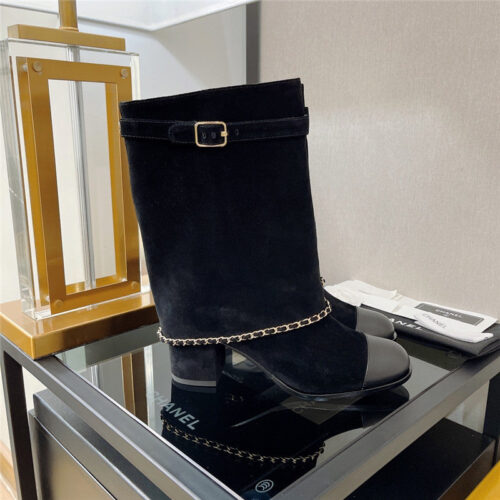 High Quality Luxury Chanel Chain Boots – Style 15814 product detail