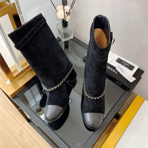 High Quality Luxury Chanel Chain Boots – Style 15814 product detail