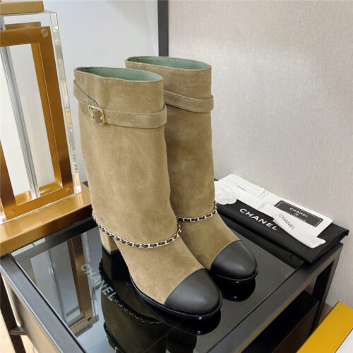 High Quality Luxury Chanel Chain Boots