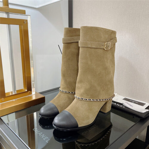 High Quality Luxury Chanel Chain Boots alternate view