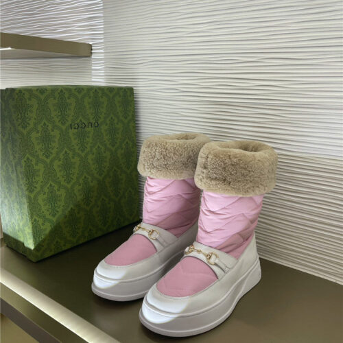 High Quality Luxury Gucci Snow Down Boots