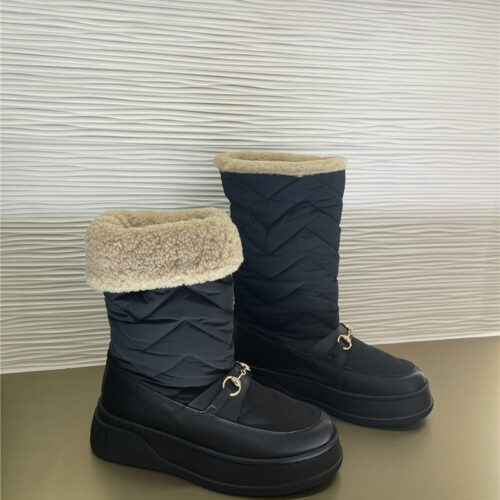 High Quality Luxury Gucci Snow Down Boots – Style 64851 product detail