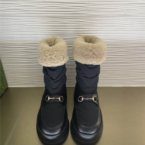 High Quality Luxury Gucci Snow Down Boots – Style 64851 alternate view