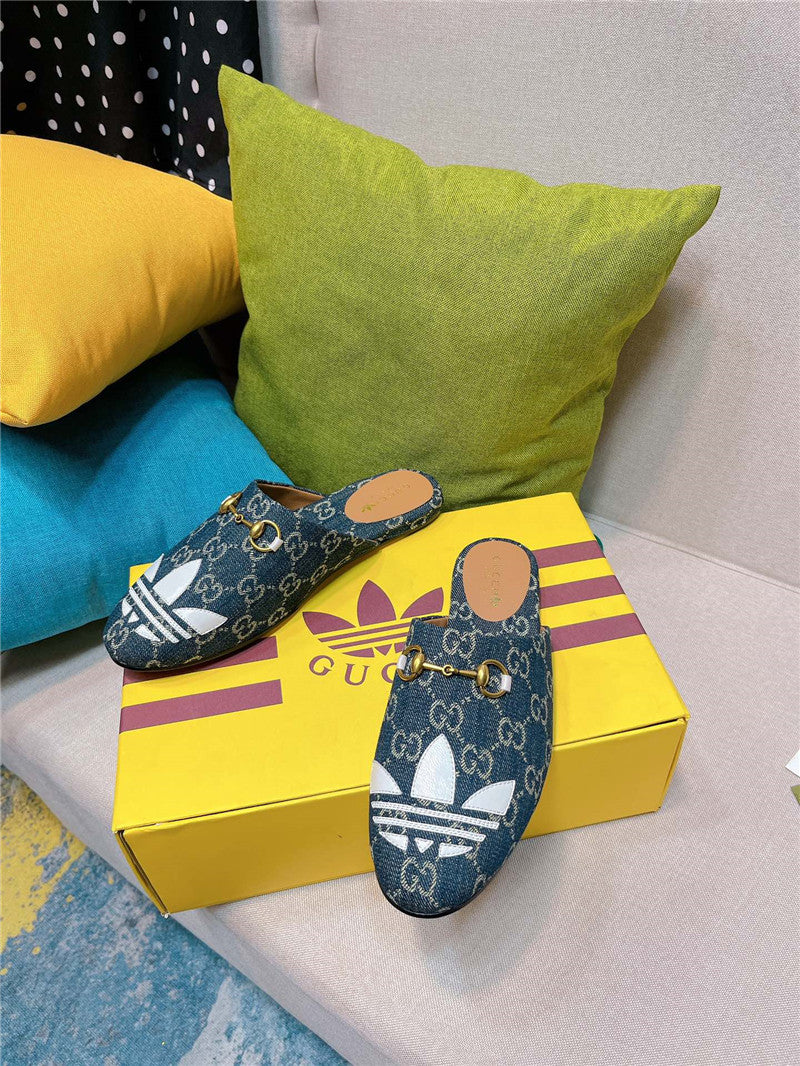 High Quality Luxury Gucci X Adidas Womens Trefoil Slipper – Style 30931 product detail