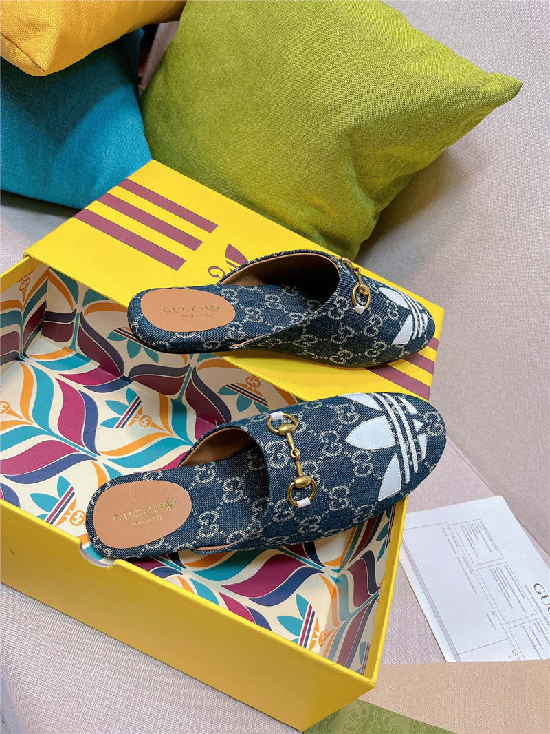 High Quality Luxury Gucci X Adidas Womens Trefoil Slipper – Style 30931 product detail