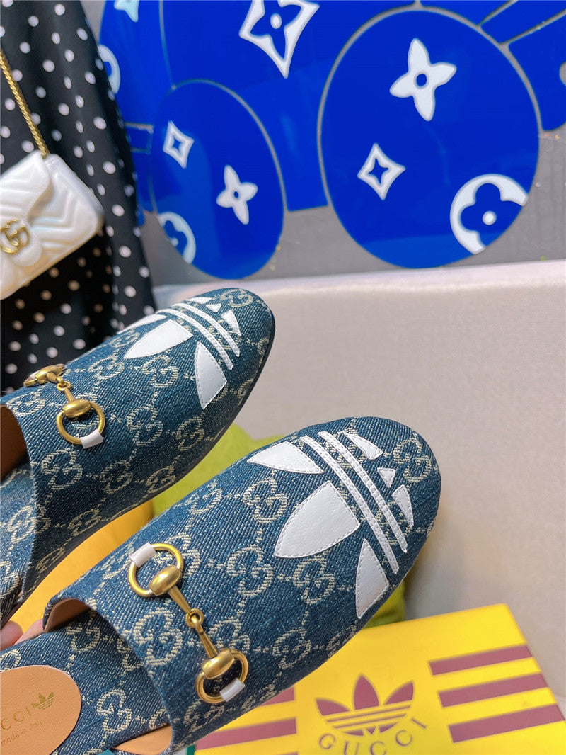High Quality Luxury Gucci X Adidas Womens Trefoil Slipper – Style 30931 product detail