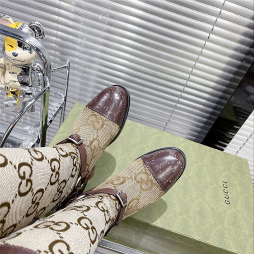 High Quality Luxury Gucci Long Boots Equestrian Boots – Style 88307 product detail