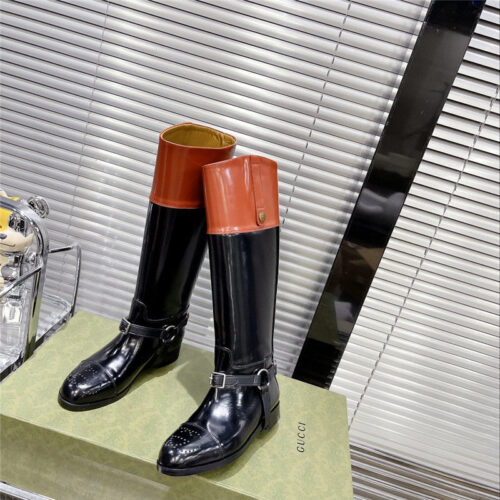 High Quality Luxury Gucci Long Boots Equestrian Boots – Style 53843 alternate view