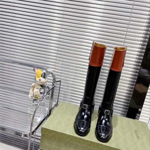 High Quality Luxury Gucci Long Boots Equestrian Boots – Style 53843 product detail