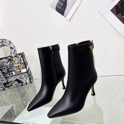 High Quality Luxury Dior Stretch Ankle Boots