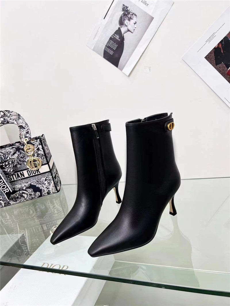 High Quality Luxury Dior Stretch Ankle Boots