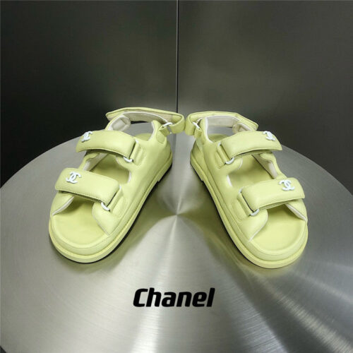 High Quality Luxury Chanel Bread Velcro Sandals – Style 93350 alternate view