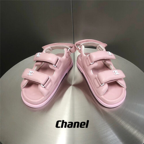 High Quality Luxury Chanel Bread Velcro Sandals – Style 58886 alternate view