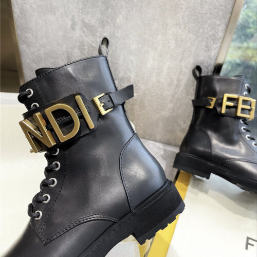 High Quality Luxury Fendi Logo Martin Boots product detail
