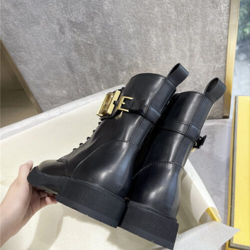 High Quality Luxury Fendi Logo Martin Boots product detail