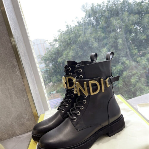 High Quality Luxury Fendi Logo Martin Boots product detail