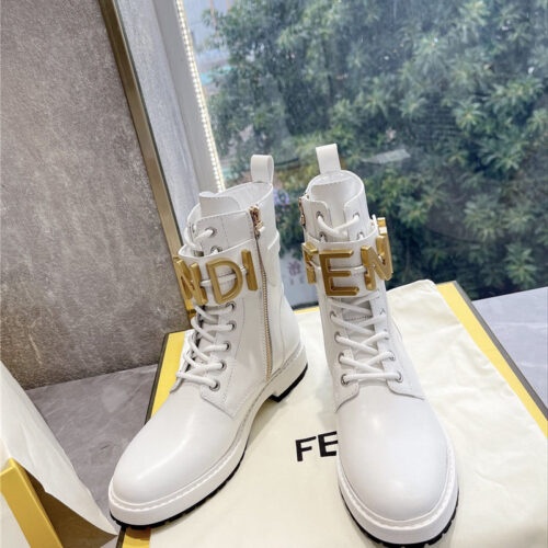High Quality Luxury Fendi Logo Martin Boots Womens product detail