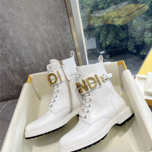 High Quality Luxury Fendi Logo Martin Boots Womens product detail