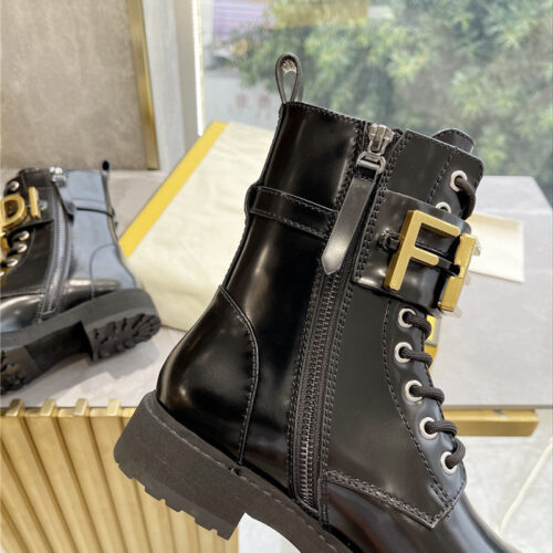 High Quality Luxury Fendi Logo Martin Boots Womens – Style 63891 product detail