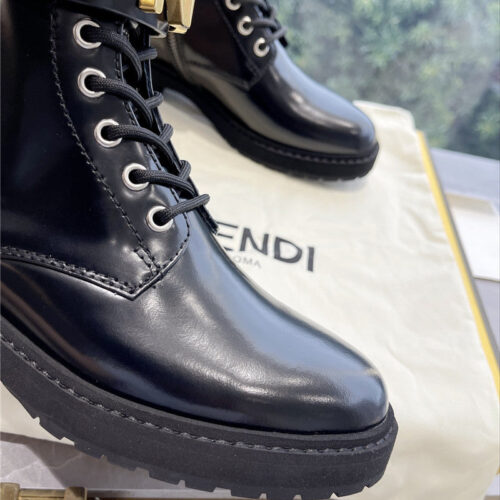 High Quality Luxury Fendi Logo Martin Boots Womens – Style 63891 product detail