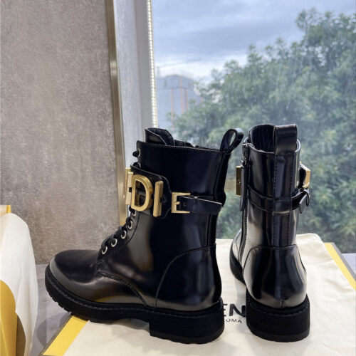 High Quality Luxury Fendi Logo Martin Boots Womens – Style 63891 product detail