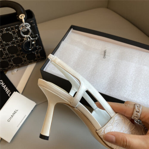 High Quality Luxury Chanel New Medieval Series Lace High Heels product detail