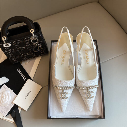 High Quality Luxury Chanel New Medieval Series Lace High Heels product detail