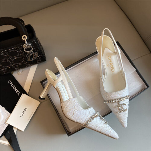 High Quality Luxury Chanel New Medieval Series Lace High Heels product detail