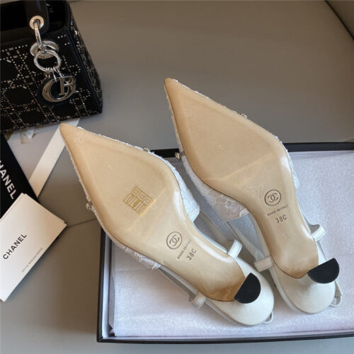 High Quality Luxury Chanel New Medieval Series Lace High Heels product detail